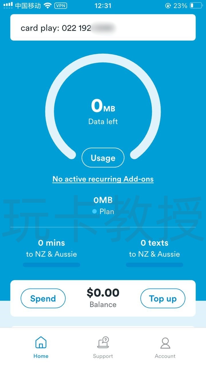 新西兰2degrees eSIM,开卡费8NZD,0月租,保号:10NZD一年,拯救你的One NZ靓号