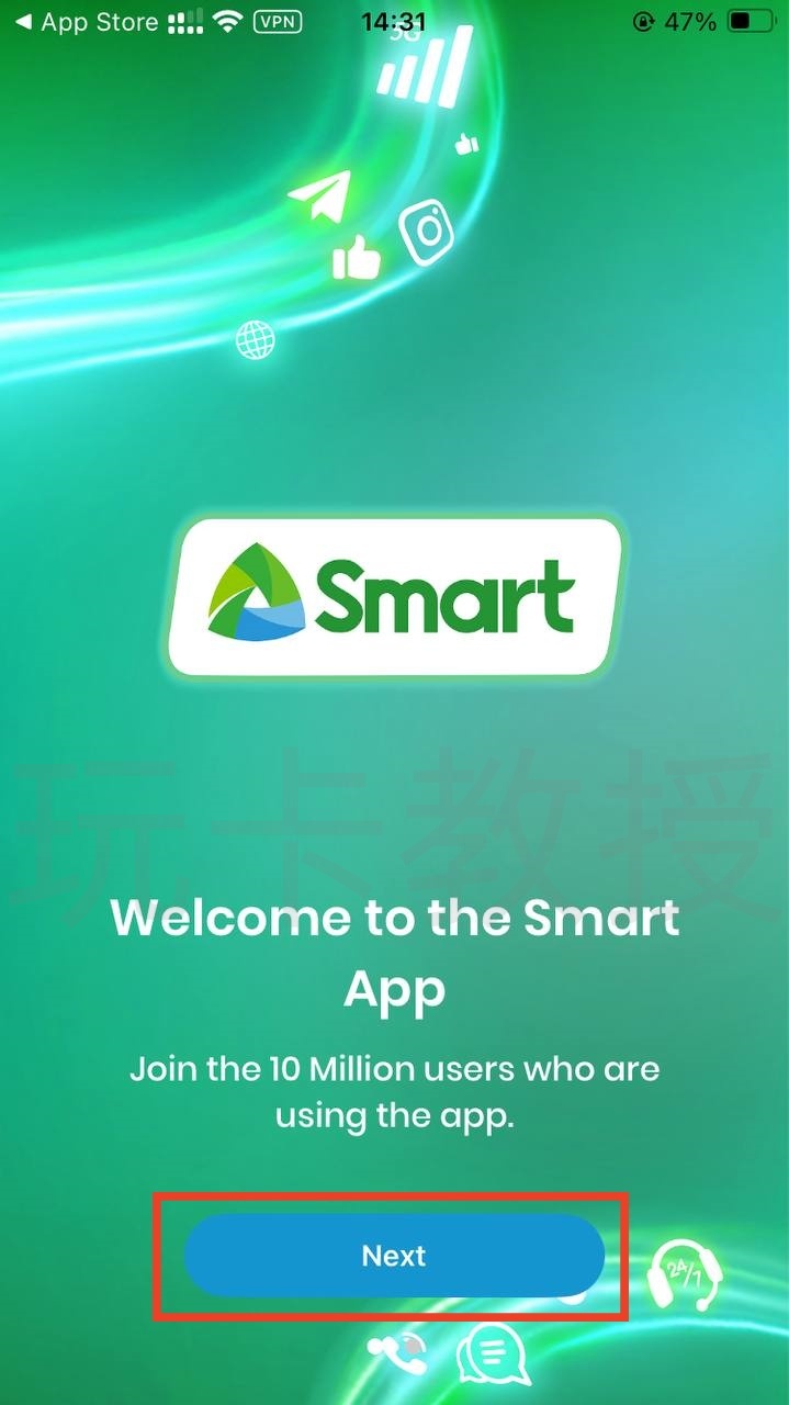 菲律宾Smart,开卡费99菲律宾比索(约12.38CNY),0月租,保号:每年充值10菲律宾比索(约1.25CNY)