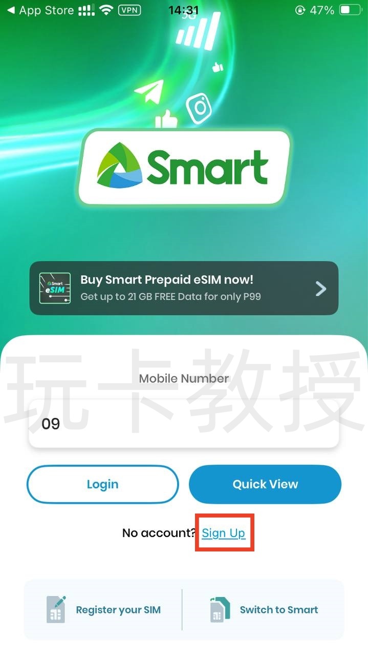 菲律宾Smart,开卡费99菲律宾比索(约12.38CNY),0月租,保号:每年充值10菲律宾比索(约1.25CNY)