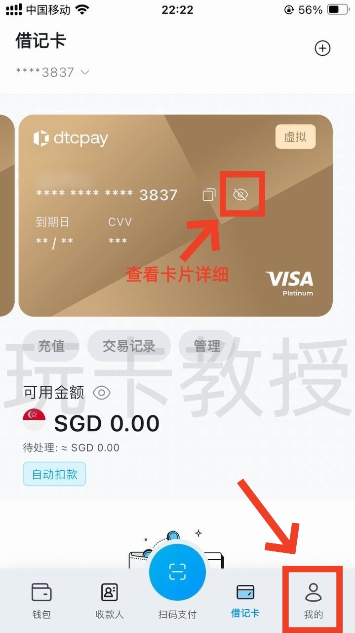 DtcPay开户-领取实体卡+虚拟卡+入金-出金-领取12SGD奖励+领取eSIM流量卡全流程,支持全套中国资料