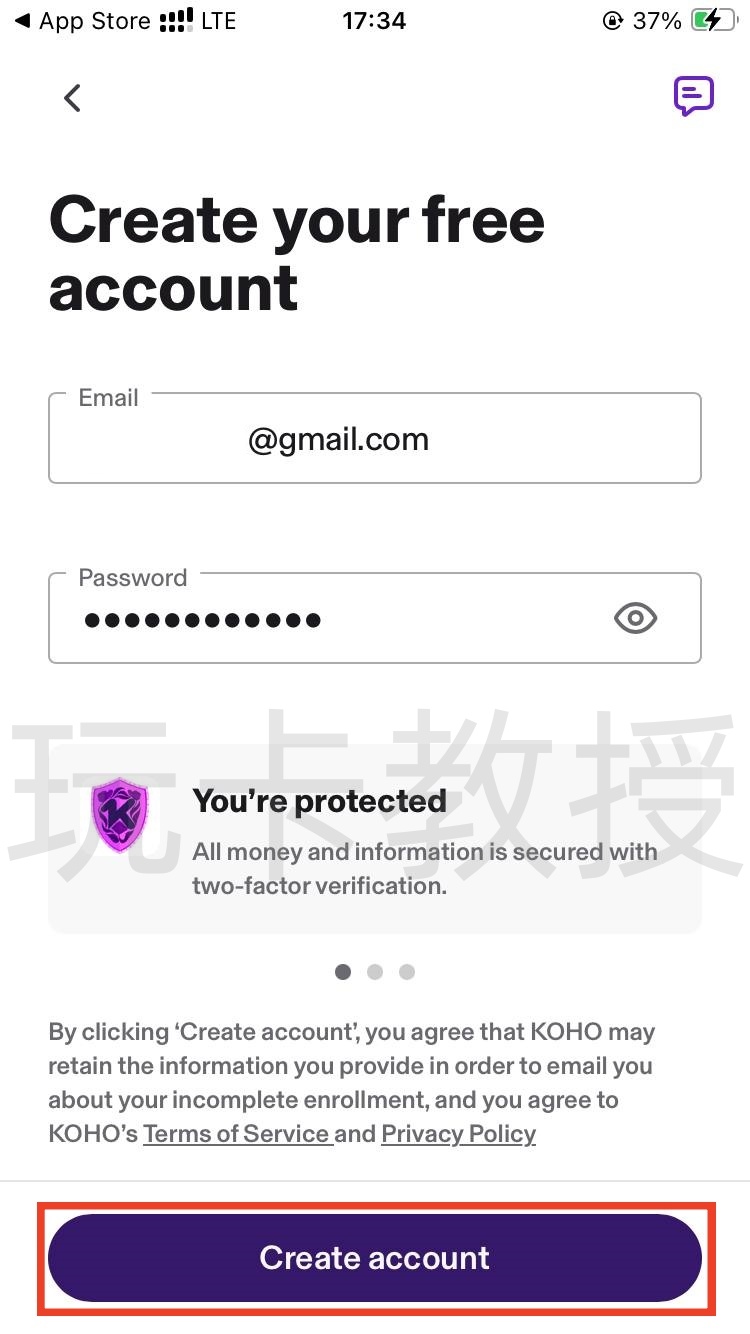 KOHO加拿大银行账户注册-开户-入金教程,入金并且消费20CAD得三个月会员(每个月3G流量eSIM)
