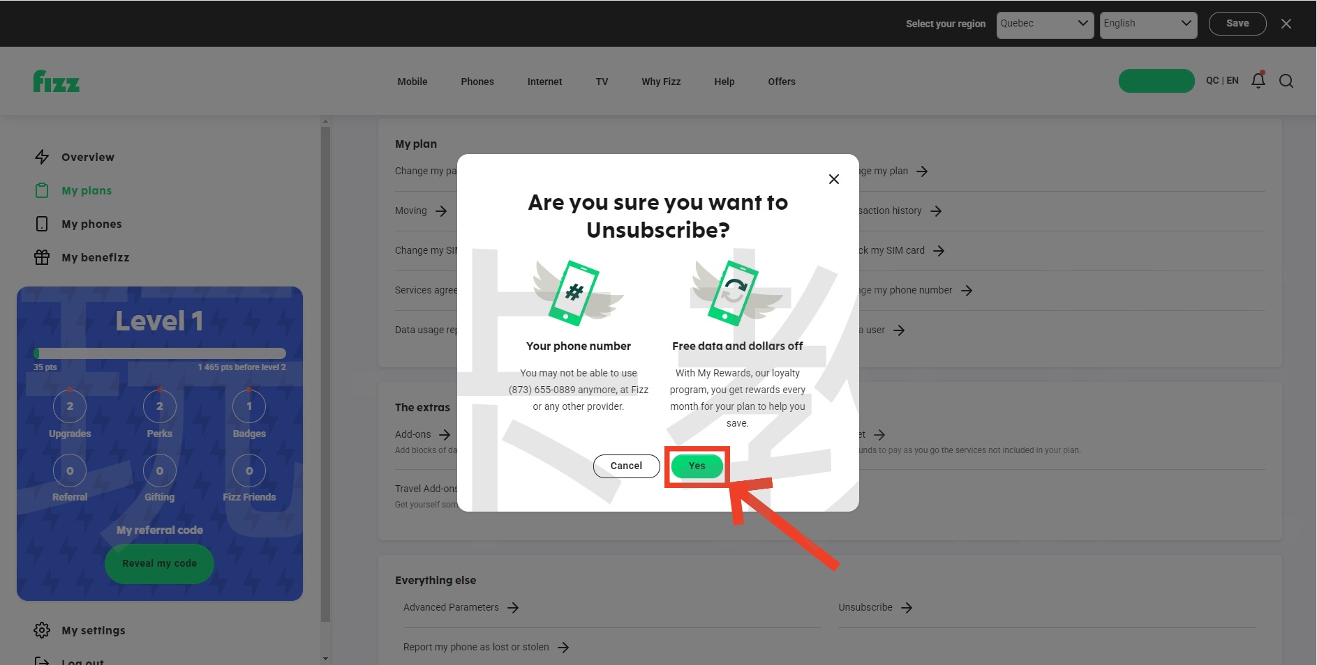 加拿大Fizz eSIM,注册-激活-取消订阅全流程,可选靓号