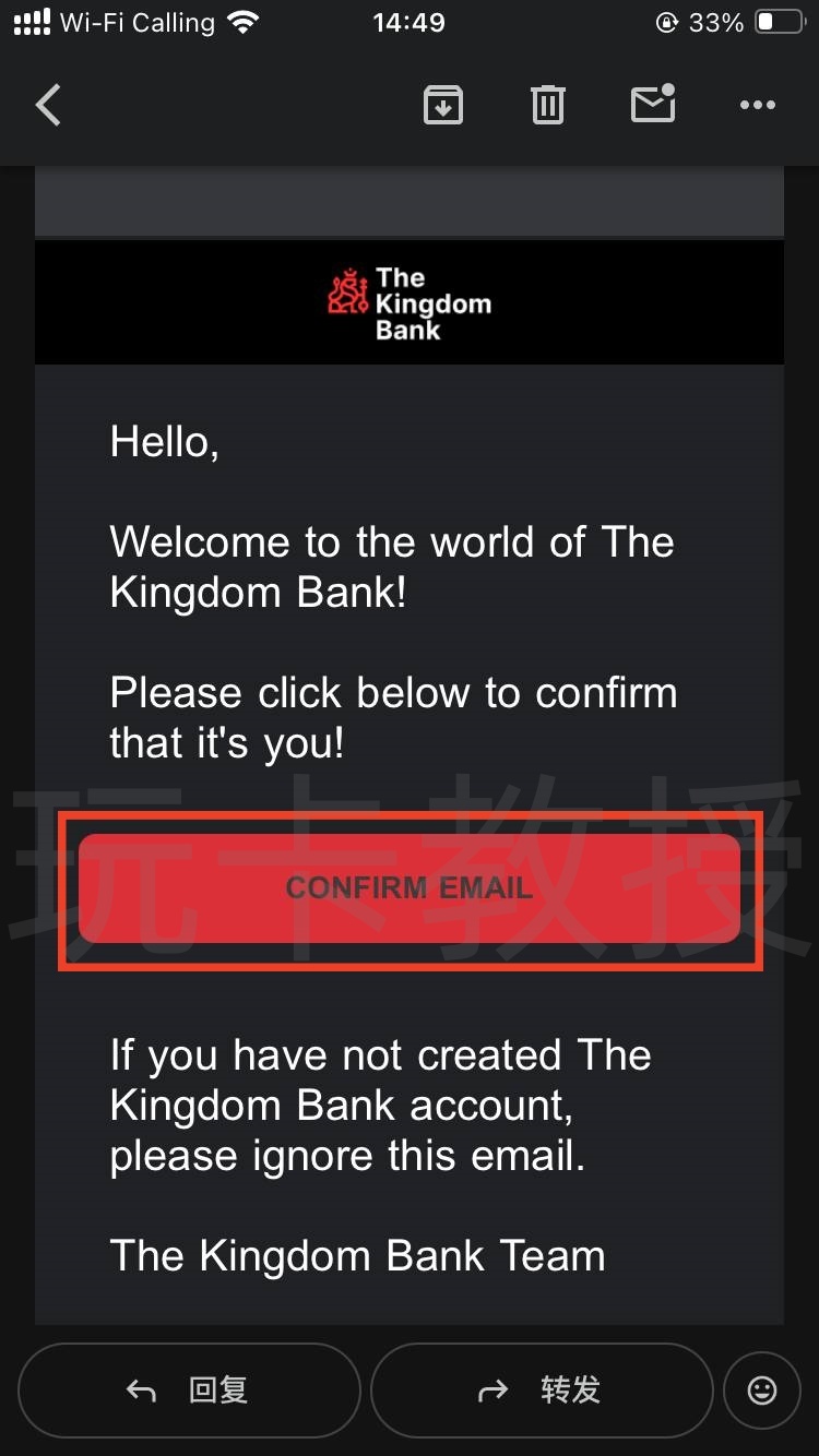 The Kingdom Bank，虚拟卡开卡费1USD，无年费，无管理费，无外币交易费，支持CN护照/菲律宾税卡